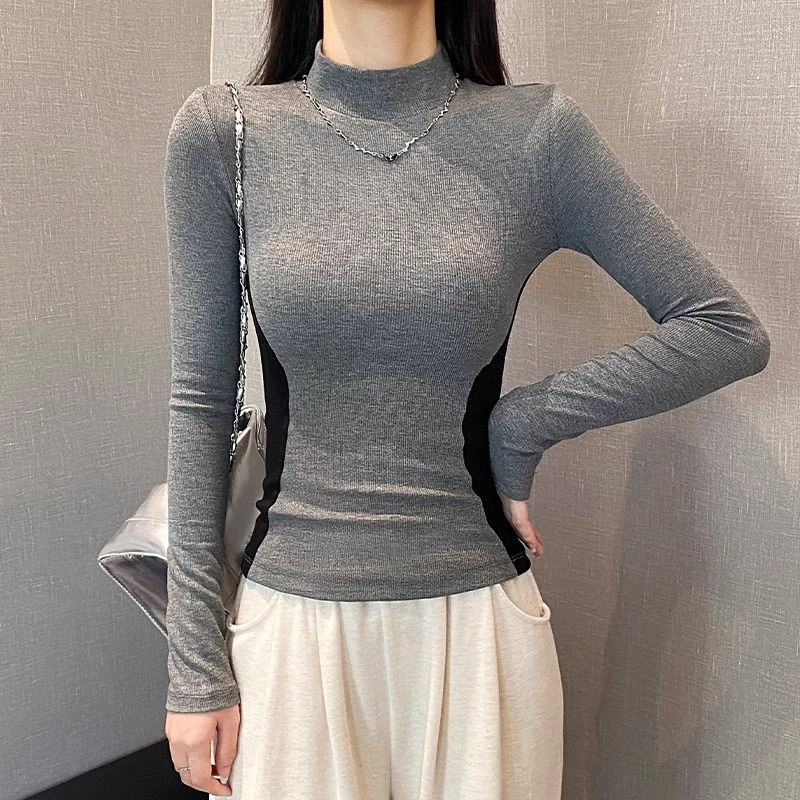 美式撞色顯瘦T