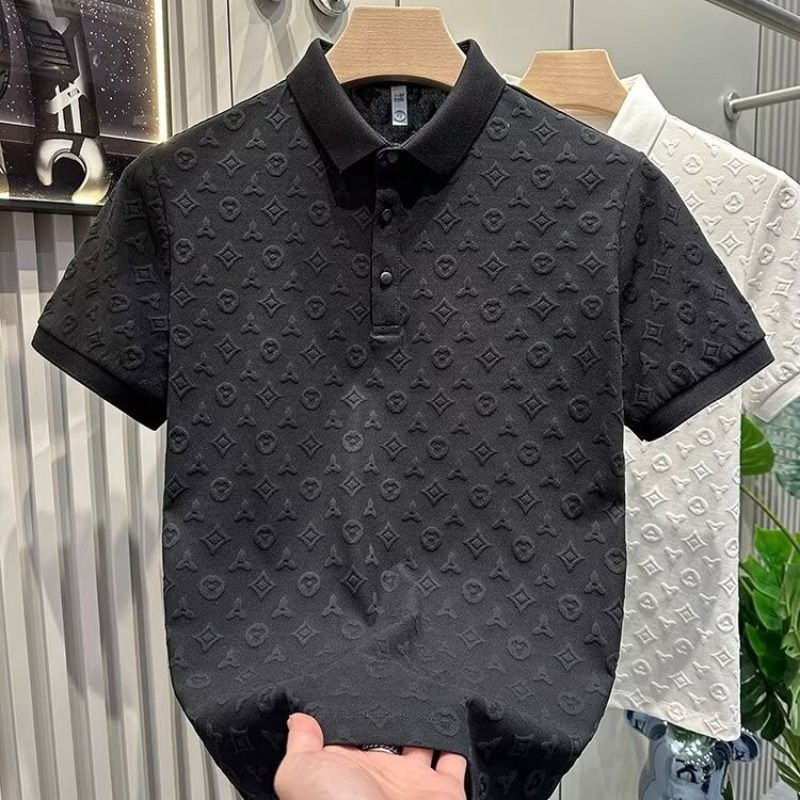 冰絲提花Polo衫