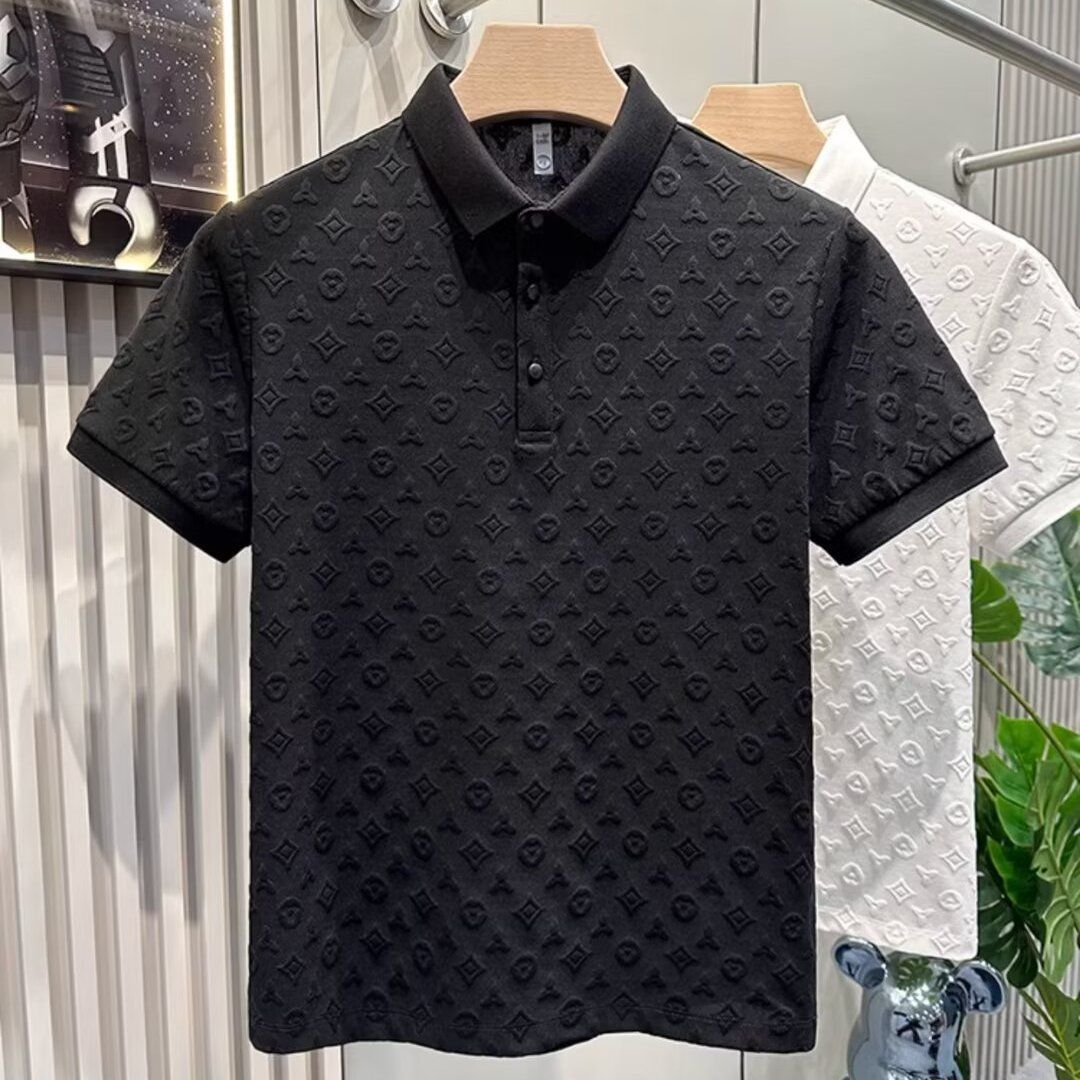 冰絲提花Polo衫
