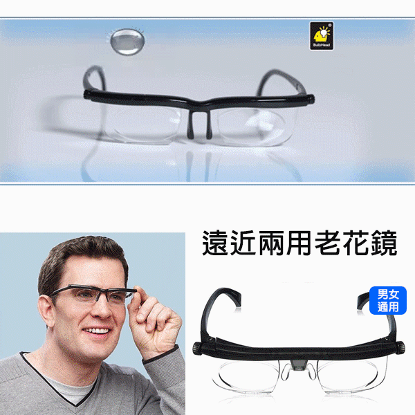 可調遠近視眼鏡
